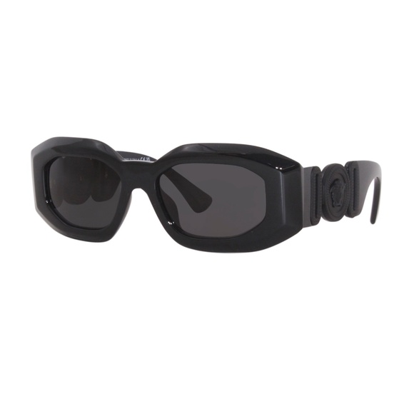 Versace 4425 5360/87 53 Black Grey Sunglasses VE4425U